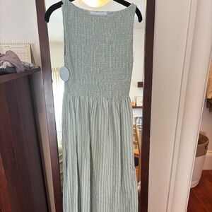 NWT Hill House Cosima Dress Sage Green